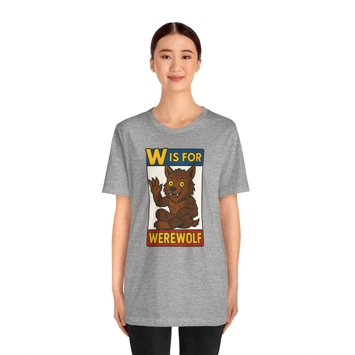 W Is for Werewolf T-Shirt – Cute Werewolf Shirt from Monster Alphabet