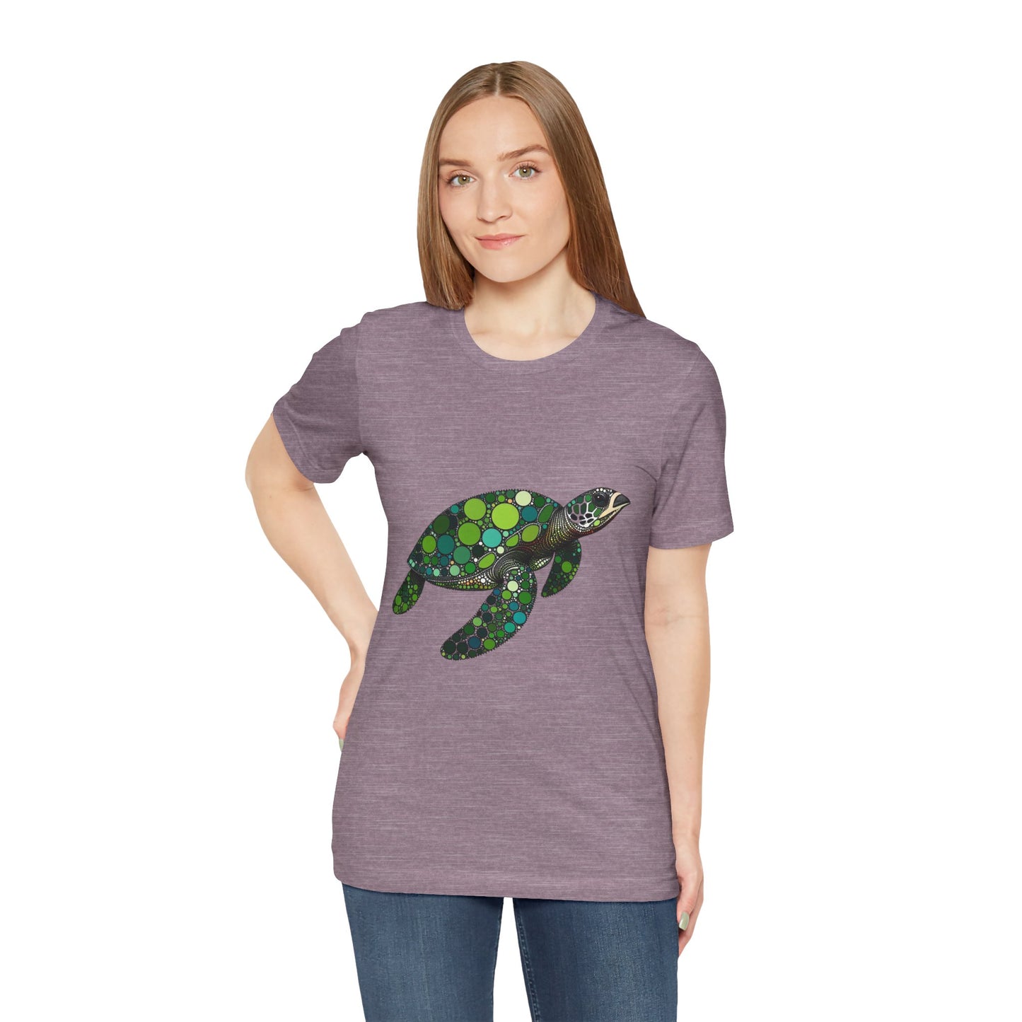 Geometric Sea Turtle T-Shirt – Eco Ocean Vibes Graphic Tee - WhimSpin - https://whimspin.com