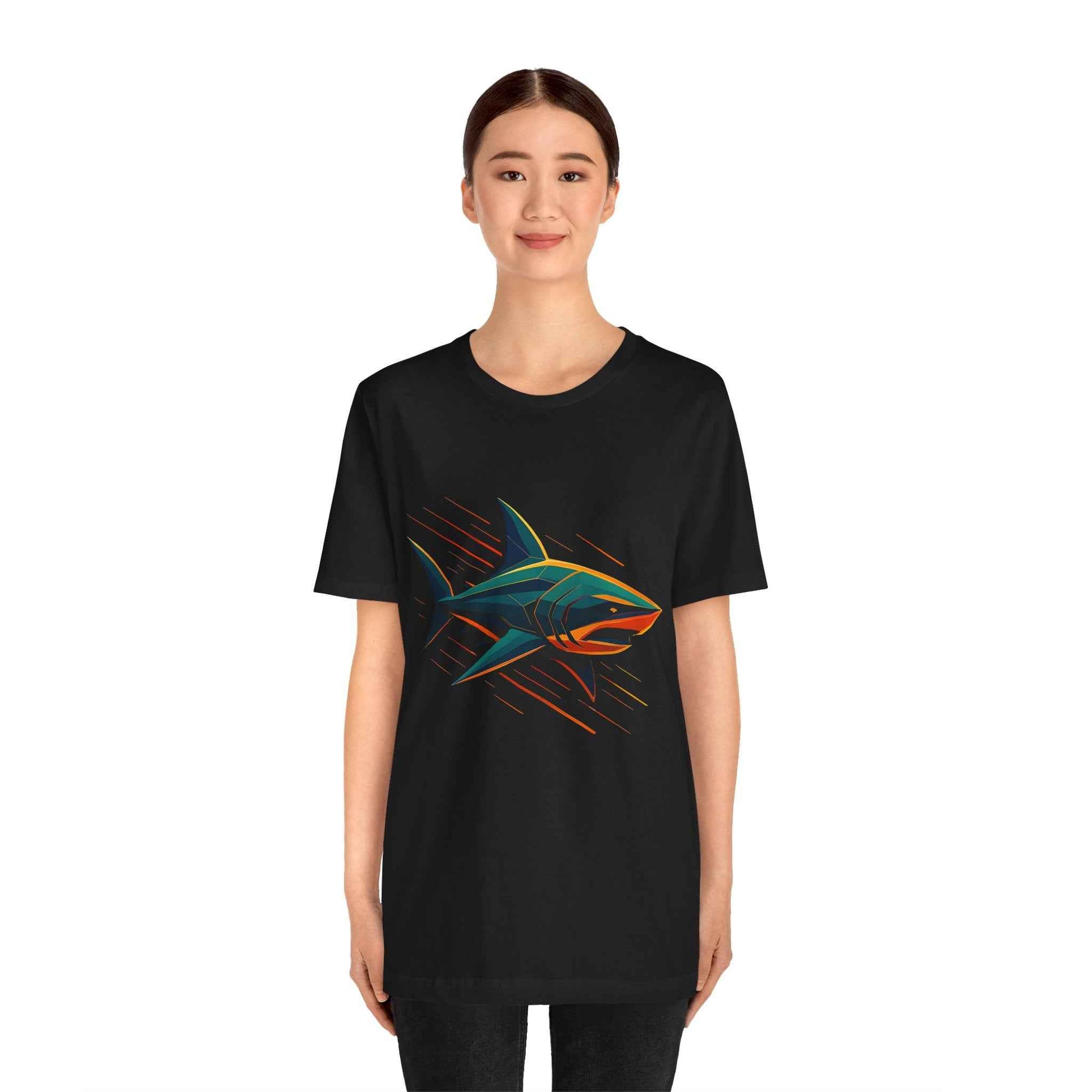 Electric Apex Shark T-Shirt – Bold Ocean Graphic Tee