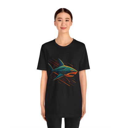 Electric Apex Shark T-Shirt – Bold Ocean Graphic Tee