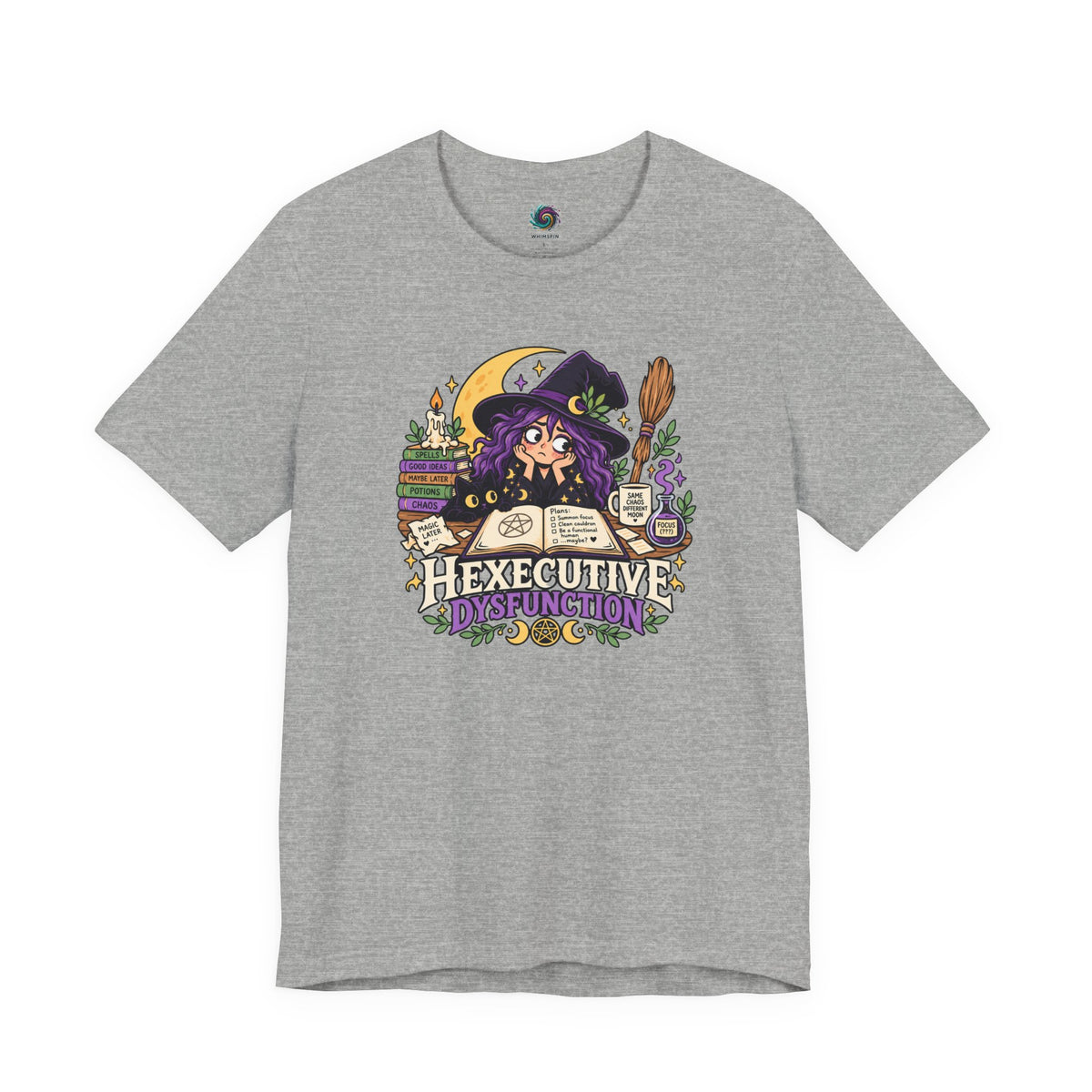 Hexecutive Dysfunction T-Shirt - Funny Witchy ADHD Humor Tee
