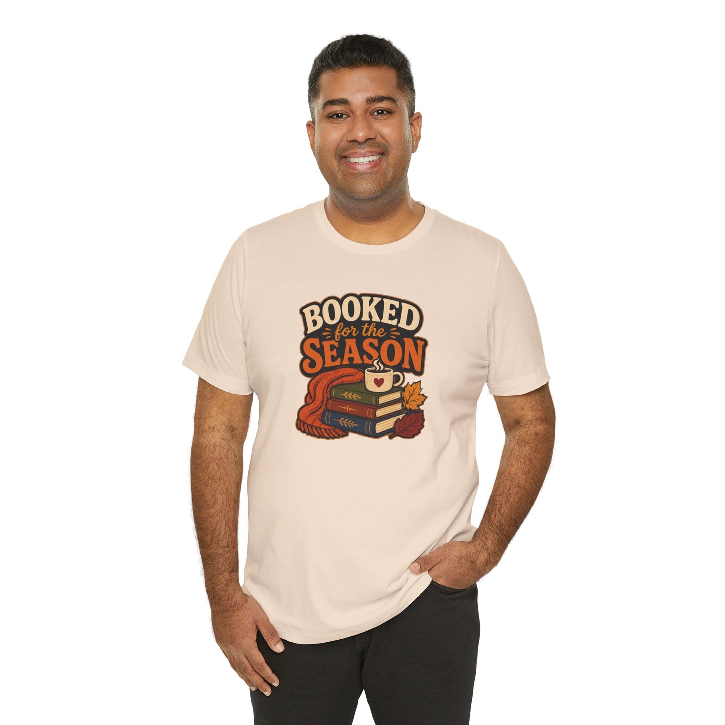 Booked for the Season T-Shirt – Cozy Fall Book Lover Tee