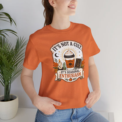 It’s Not a Cult Pumpkin Spice T-Shirt – Funny Fall Tee