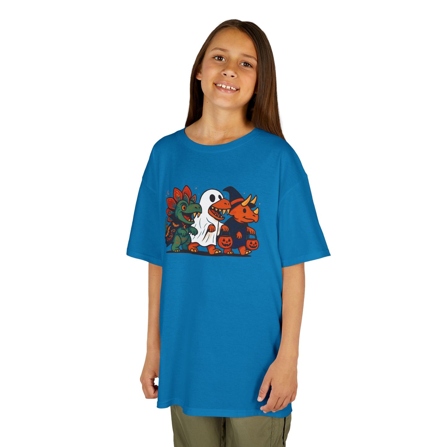 Kids Halloween Dino Squad T-Shirt – Cute Trick-or-Treat Dino Tee