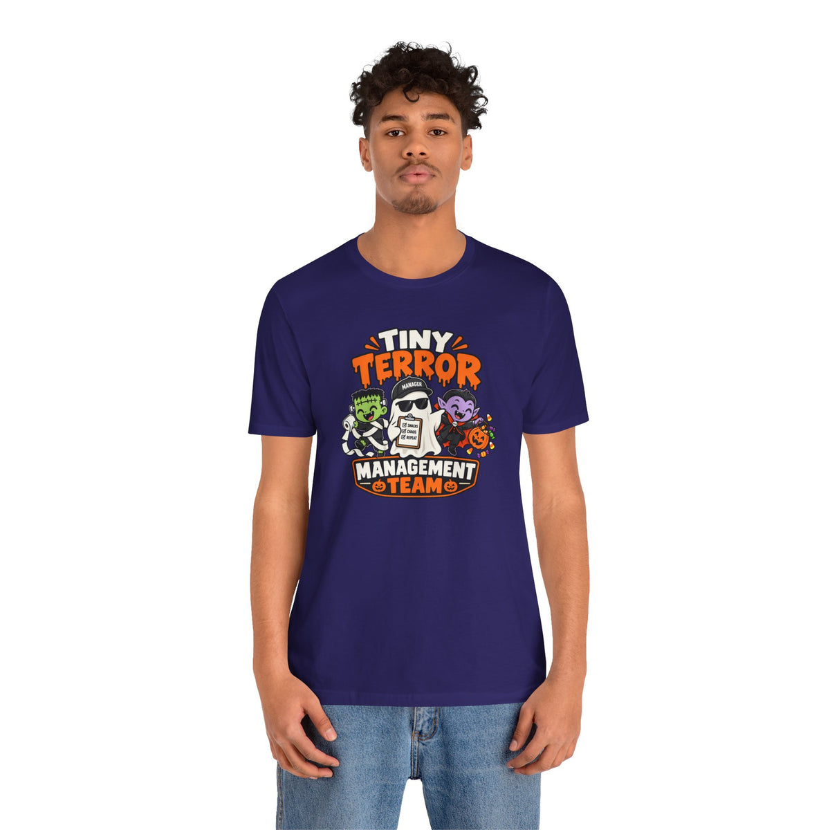 Tiny Terror Management Team T-Shirt – Funny Halloween Parent Tee