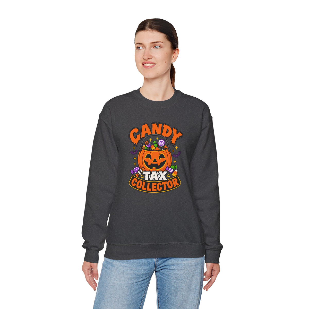Candy Tax Collector Sweatshirt – Funny Halloween Parent Crewneck