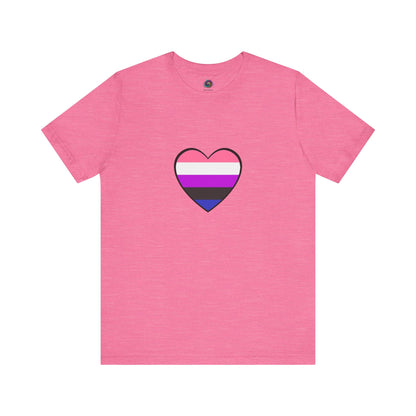 Genderfluid Pride Heart T-Shirt – Bold LGBTQIA+ Flag Tee - WhimSpin - https://whimspin.com