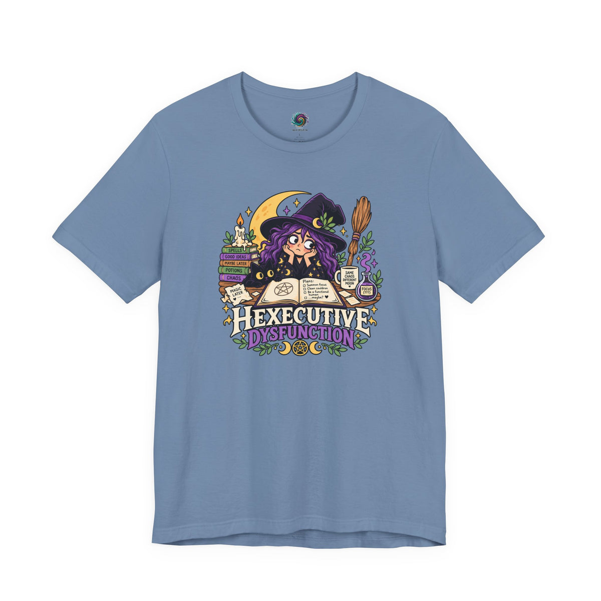 Hexecutive Dysfunction T-Shirt - Funny Witchy ADHD Humor Tee