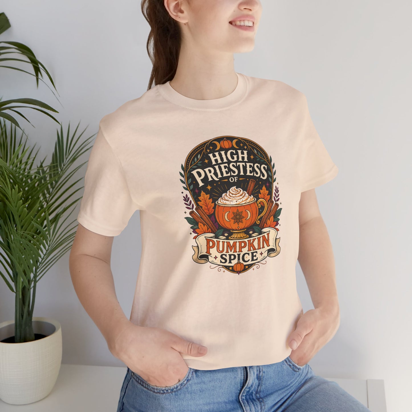 High Priestess of Pumpkin Spice T-Shirt – Funny Fall Tee