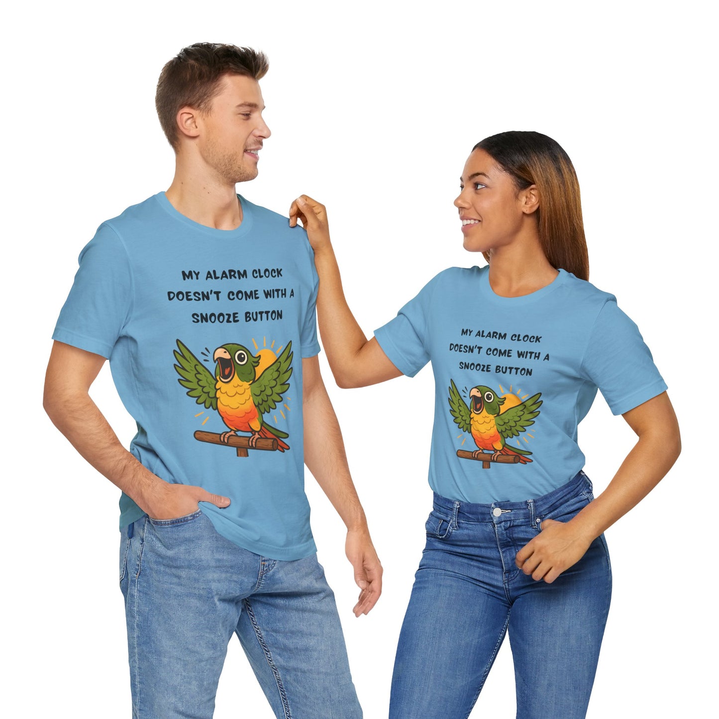 Funny Parrot Tee | Cute Animal Graphic T-Shirt, My Alarm Clock Doesn't Come With a Snooze Button, Gift for Bird Lovers, Humorous [...]