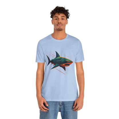 Electric Apex Shark T-Shirt – Bold Ocean Graphic Tee - WhimSpin - https://whimspin.com