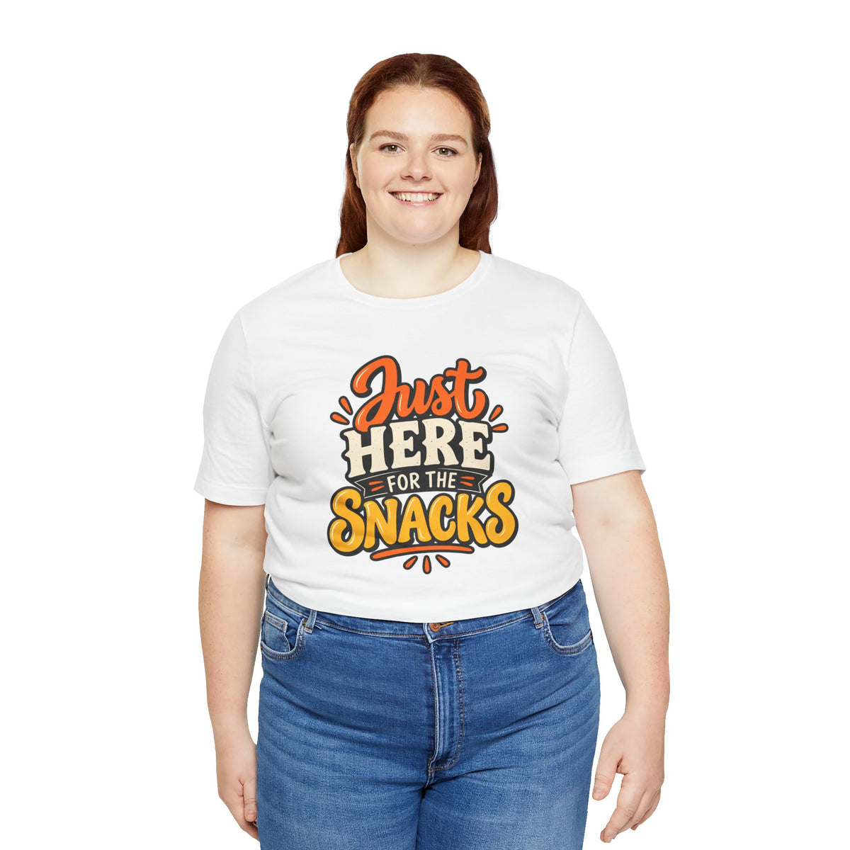 Just Here for the Snacks T-Shirt – Funny Halloween Foodie Tee