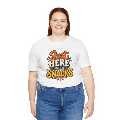 Just Here for the Snacks T-Shirt – Funny Halloween Foodie Tee