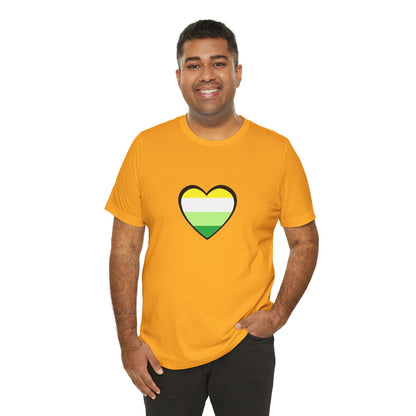 Gender Neutral Pride Flag Heart T-Shirt – Unisex LGBTQ+ Graphic Tee - WhimSpin - https://whimspin.com
