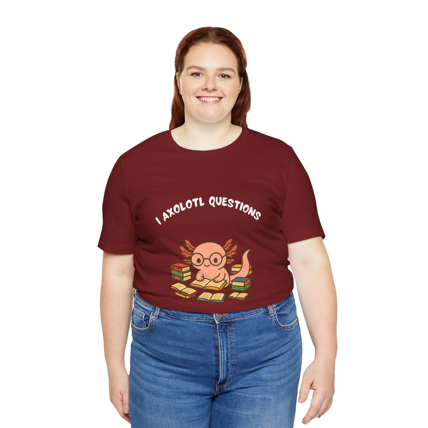 I Axolotl Questions T-Shirt – Funny Curious Axolotl Tee for Book Lovers