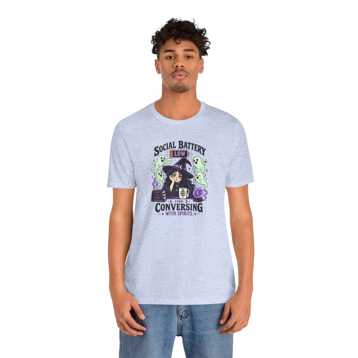Social Battery Low From Conversing With Spirits T-Shirt