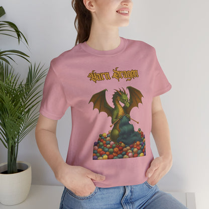 Yarn Dragon T-Shirt – Funny Knitting Dragon Shirt for Yarn Lovers