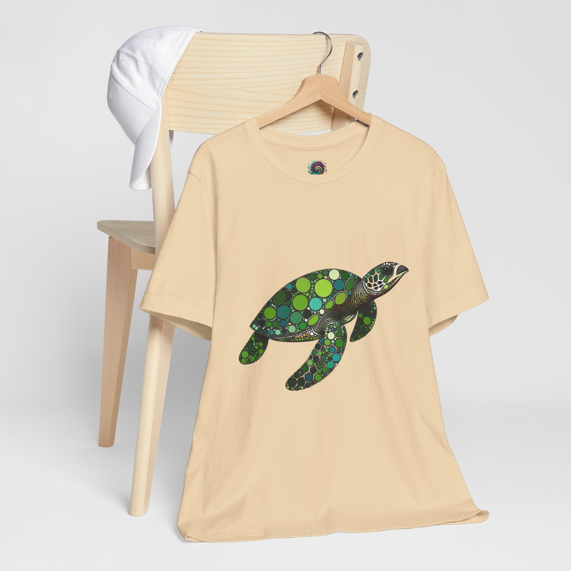 Geometric Sea Turtle T-Shirt – Eco Ocean Vibes Graphic Tee - WhimSpin - https://whimspin.com