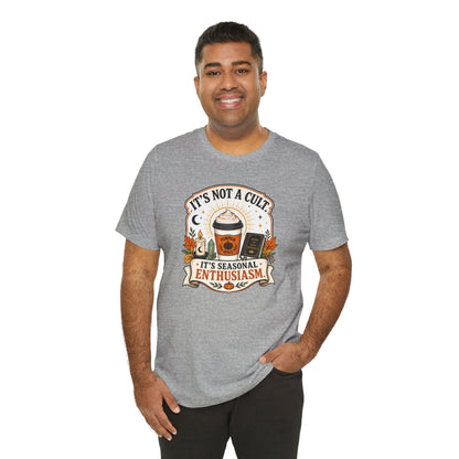 It’s Not a Cult Pumpkin Spice T-Shirt – Funny Fall Tee