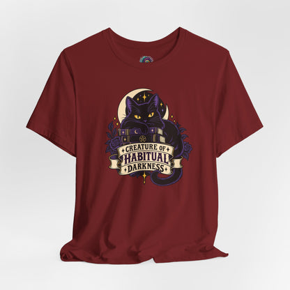 Creature of Habitual Darkness T-Shirt – Black Cat Goth Tee