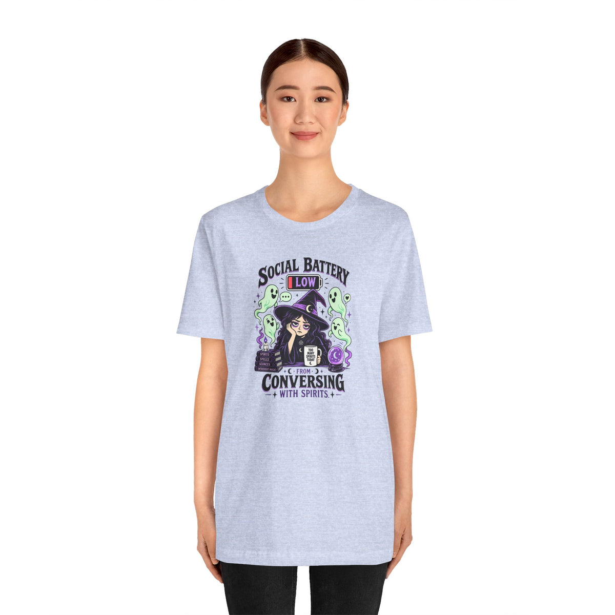 Social Battery Low From Conversing With Spirits T-Shirt