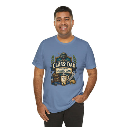 Chaotic Good Dad T-Shirt – RPG Gamer Dad Graphic Tee