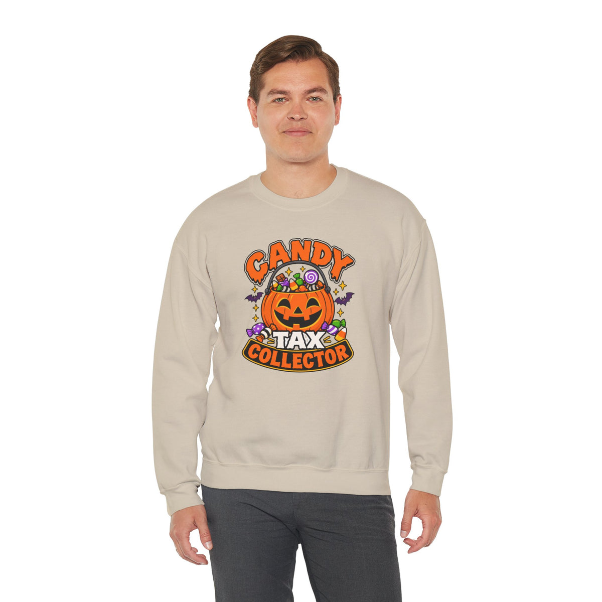 Candy Tax Collector Sweatshirt – Funny Halloween Parent Crewneck