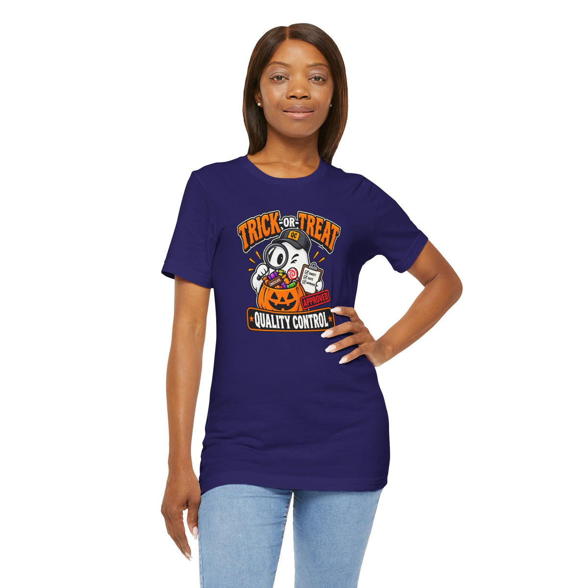 Trick-or-Treat Quality Control T-Shirt – Funny Halloween Candy Tee