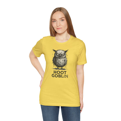 Hoot Goblin T-Shirt – Funny Owl Tee for Night Owls & Mischief Makers