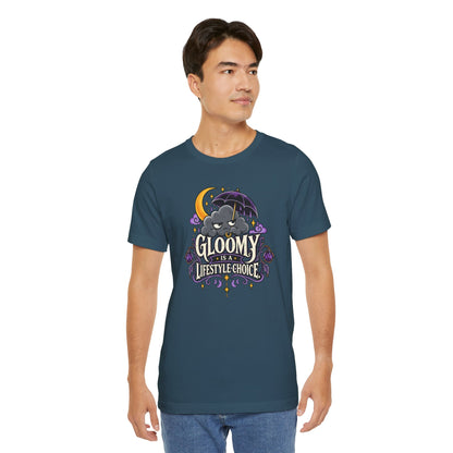 Gloomy Is a Lifestyle Choice T-Shirt – Funny Goth Halloween Tee