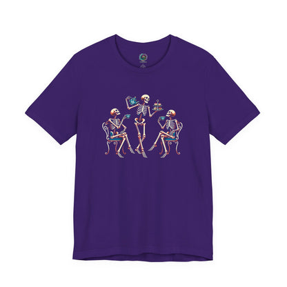 Skeleton Tea Party T-Shirt – Vintage Halloween Skeleton Tee