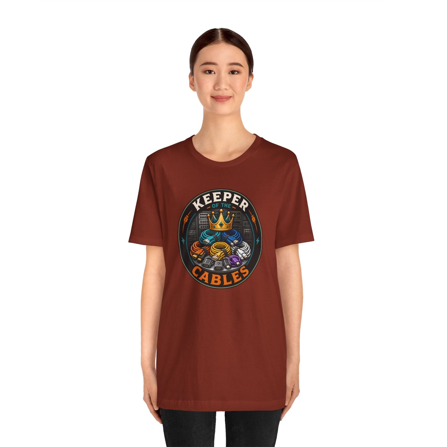 Keeper of the Cables T-Shirt – Funny Tech Dad Cable Tee
