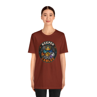 Keeper of the Cables T-Shirt – Funny Tech Dad Cable Tee