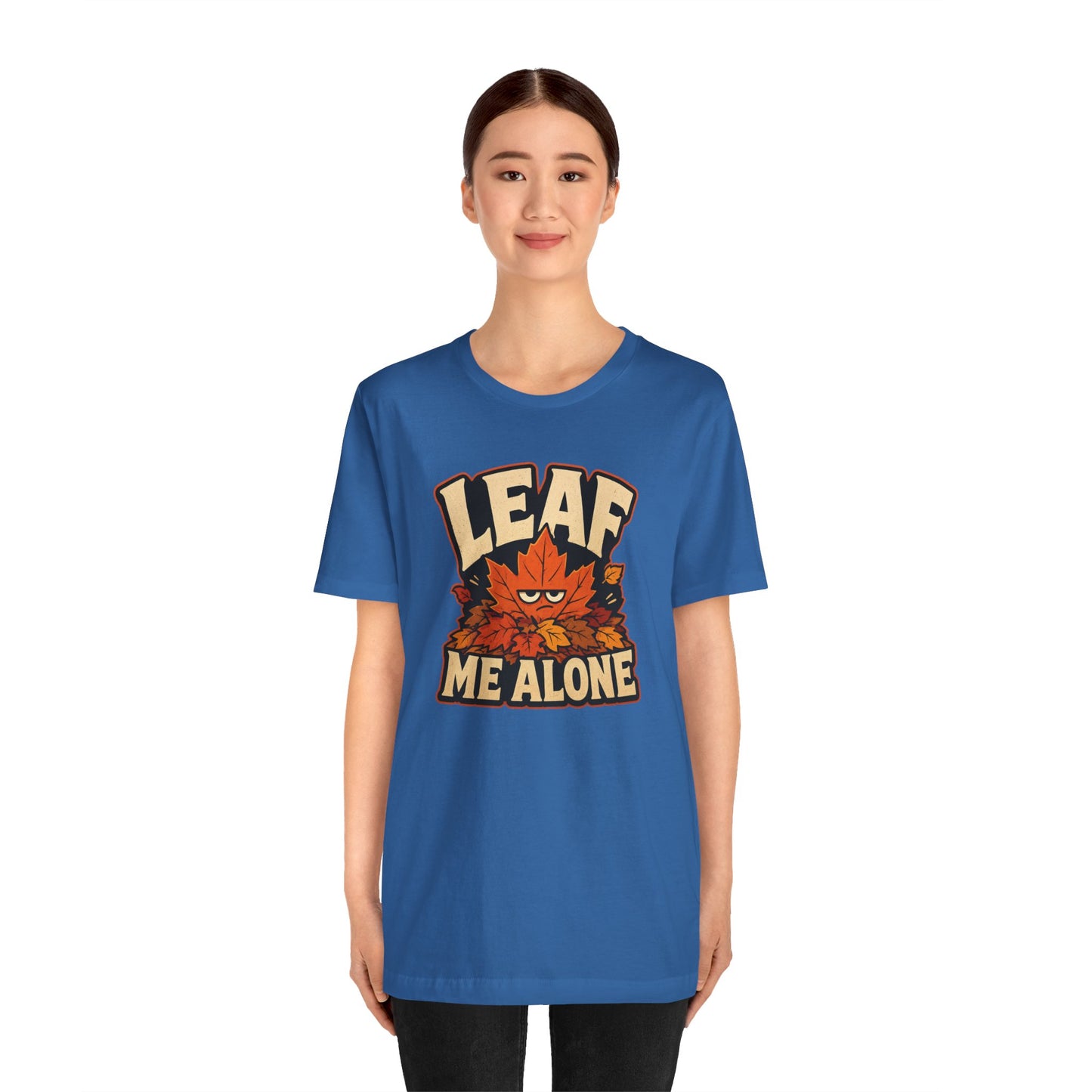 Leaf Me Alone T-Shirt – Funny Fall Introvert Leaves Tee