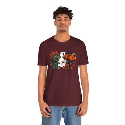 Halloween Dino Squad T-Shirt – Funny Trick-or-Treat Dinosaur Tee