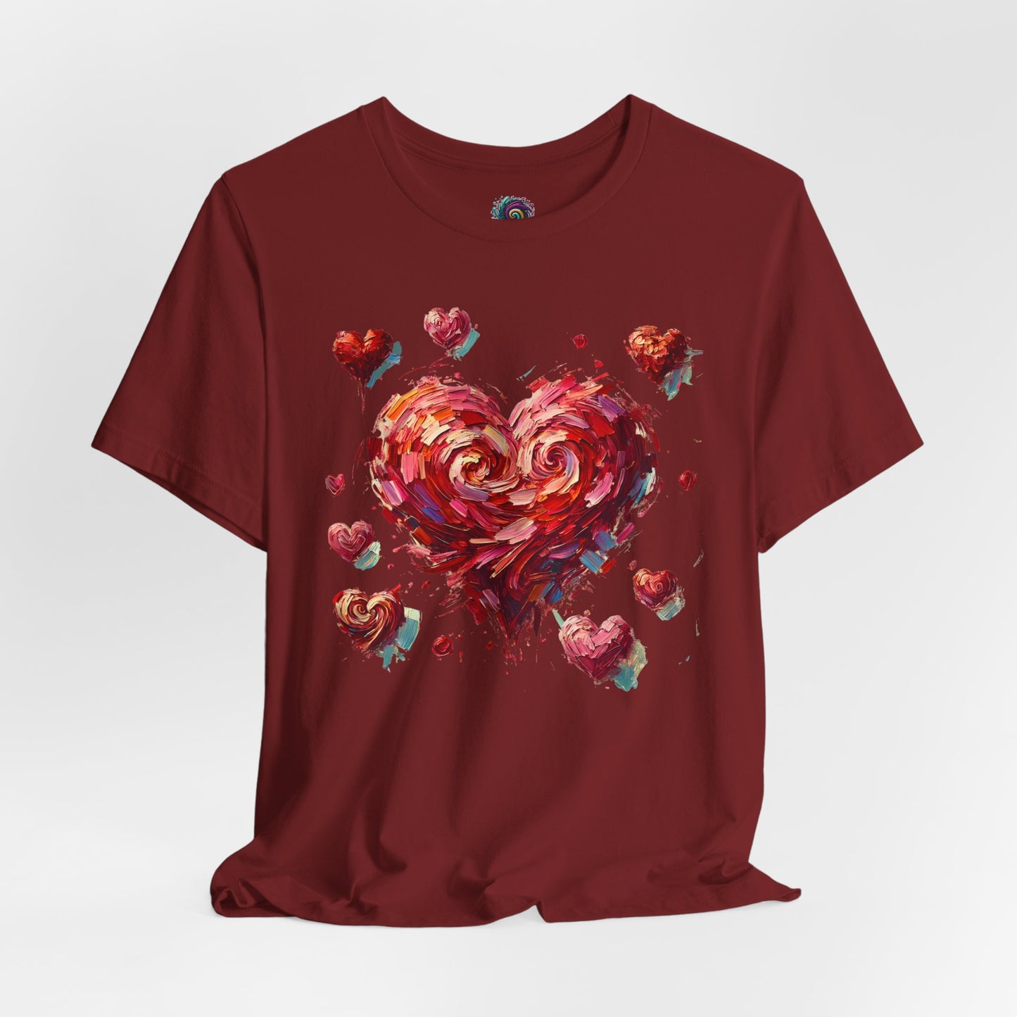 Impressionistic Heart T-Shirt – Artistic Valentine's Day Tee