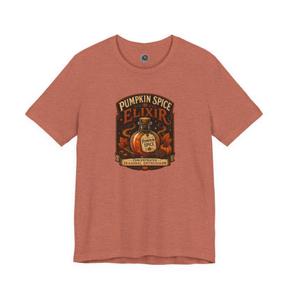 Pumpkin Spice Elixir T-Shirt – Funny Witchy Fall Coffee Tee