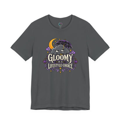 Gloomy Is a Lifestyle Choice T-Shirt – Funny Goth Halloween Tee
