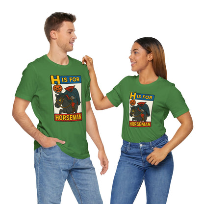 H Is for Horseman Shirt – Headless Horseman Halloween Tee