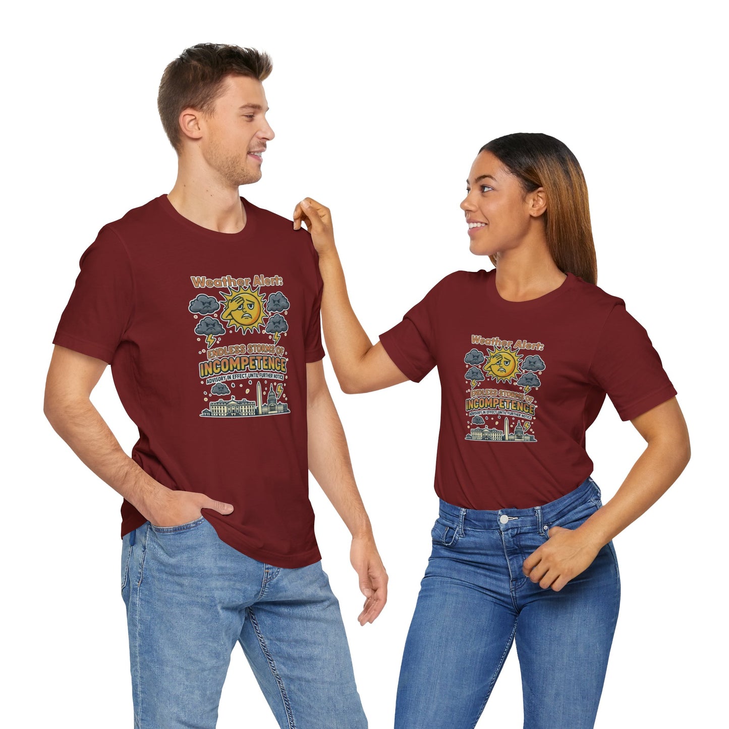 Weather Alert Political Satire T-Shirt – Funny Protest Shirt | Whimspin