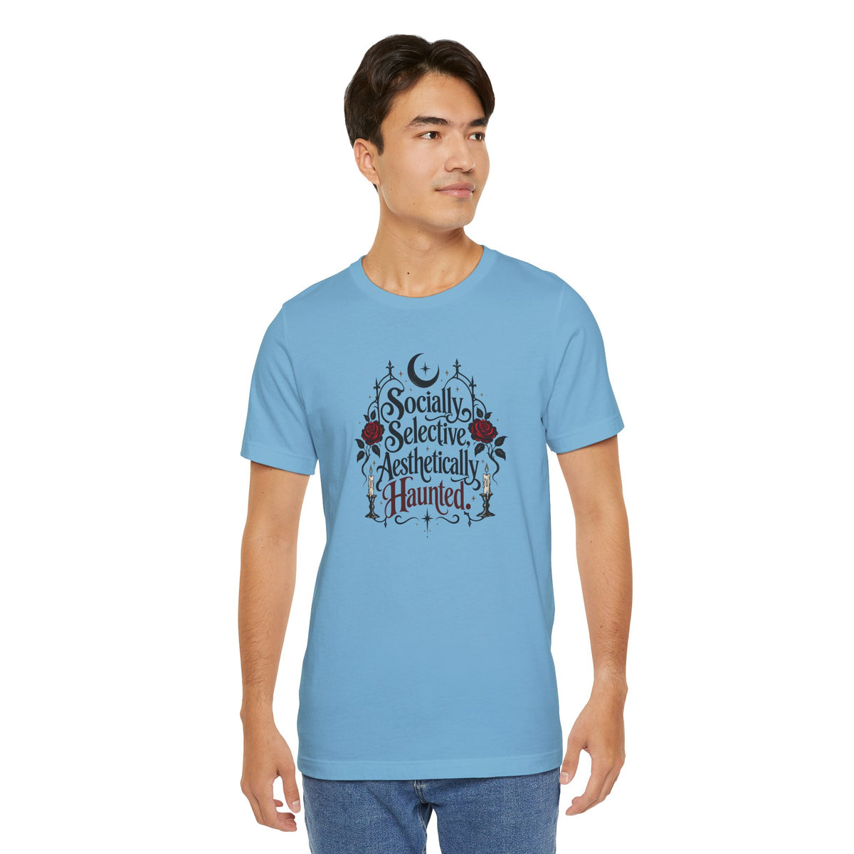 Socially Selective Aesthetically Haunted T-shirt - Gothic Humor Tee