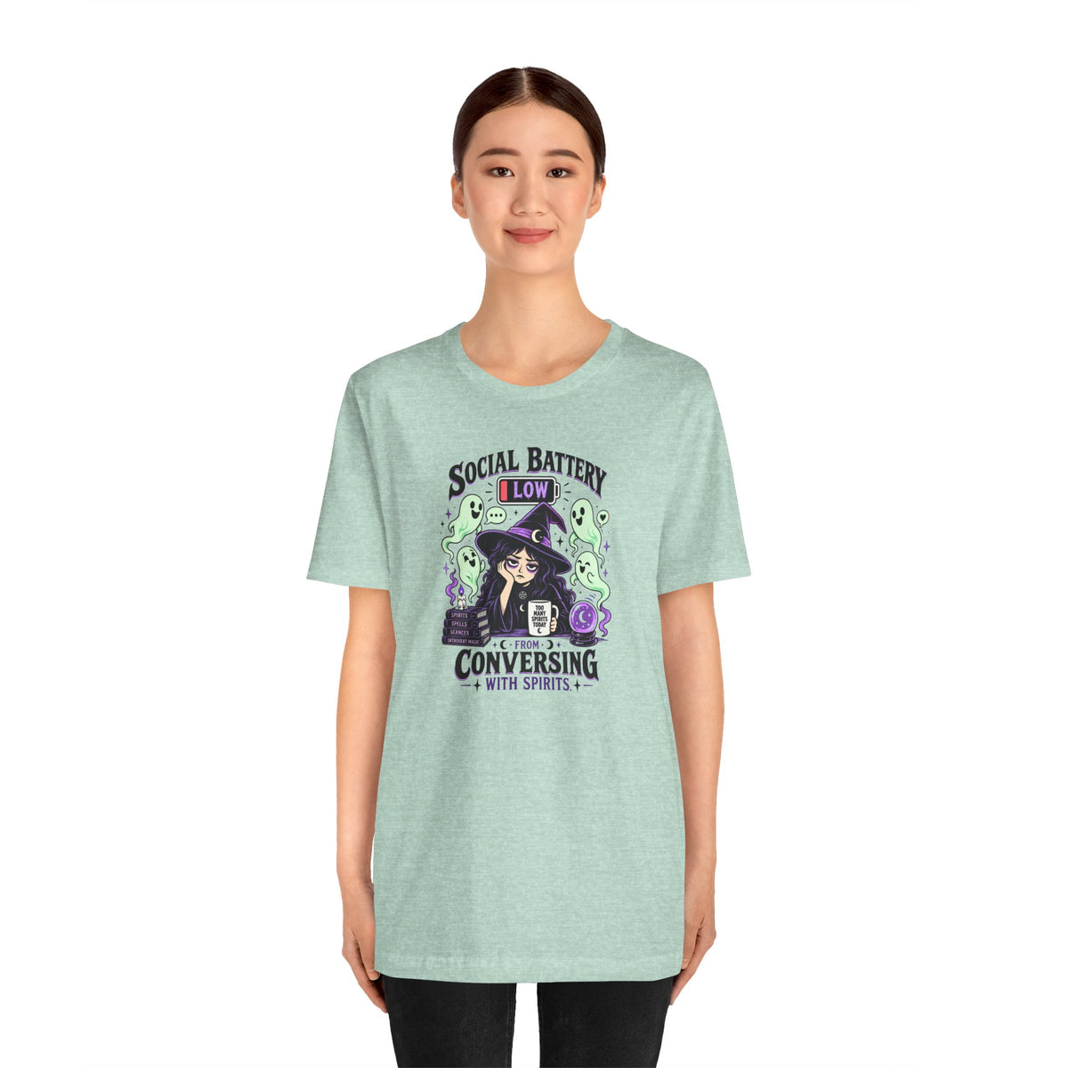 Social Battery Low From Conversing With Spirits T-Shirt