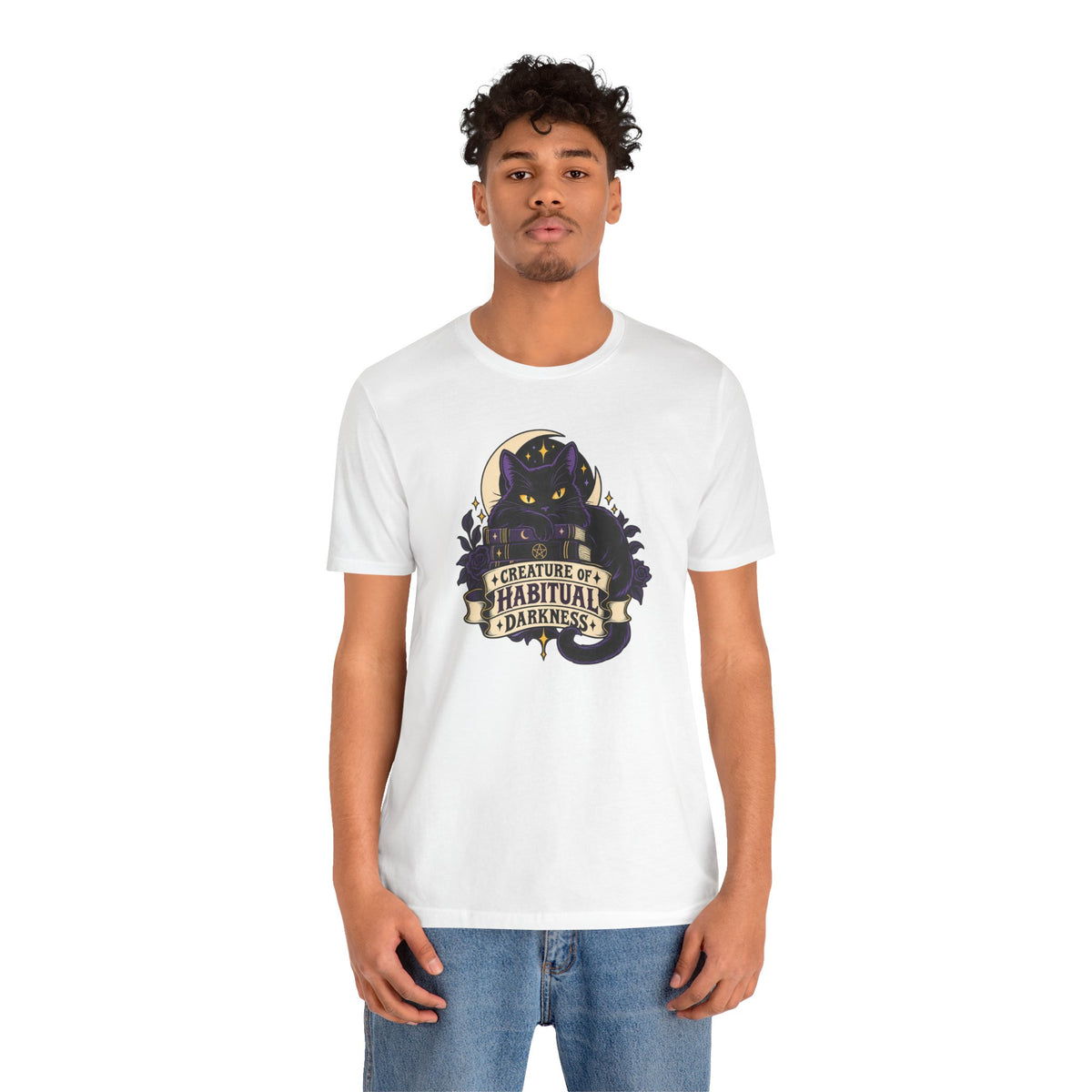 Creature of Habitual Darkness T-Shirt – Black Cat Goth Tee
