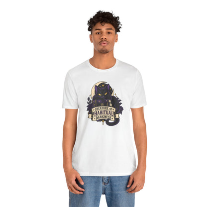 Creature of Habitual Darkness T-Shirt – Black Cat Goth Tee
