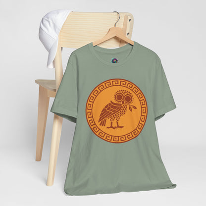 Athena’s Owl T-Shirt – Greek Mythology Bird Tee