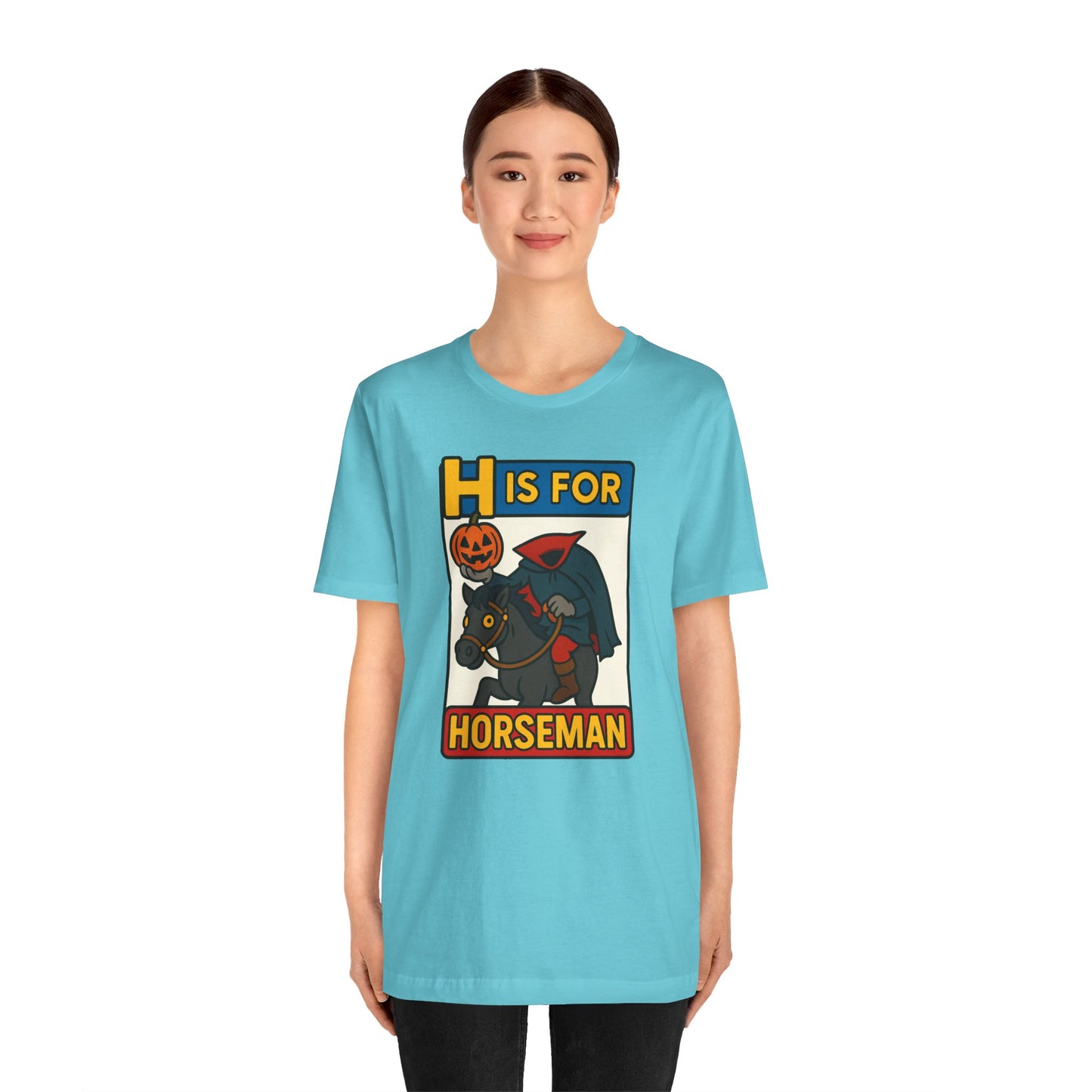 H Is for Horseman Shirt – Headless Horseman Halloween Tee