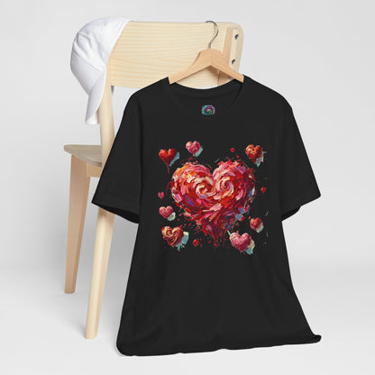 Impressionistic Heart T-Shirt – Artistic Valentine's Day Tee
