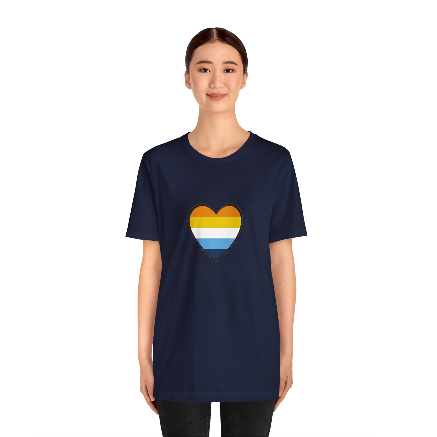 AroAce Flag Heart T-Shirt – Unisex LGBTQ+ Graphic Tee