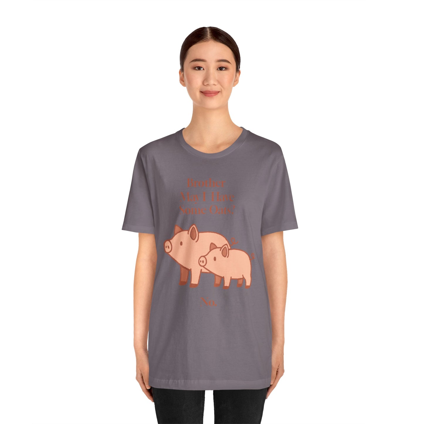 Brother May I Have Some Oats T-Shirt – Funny Viral Pig Meme Tee