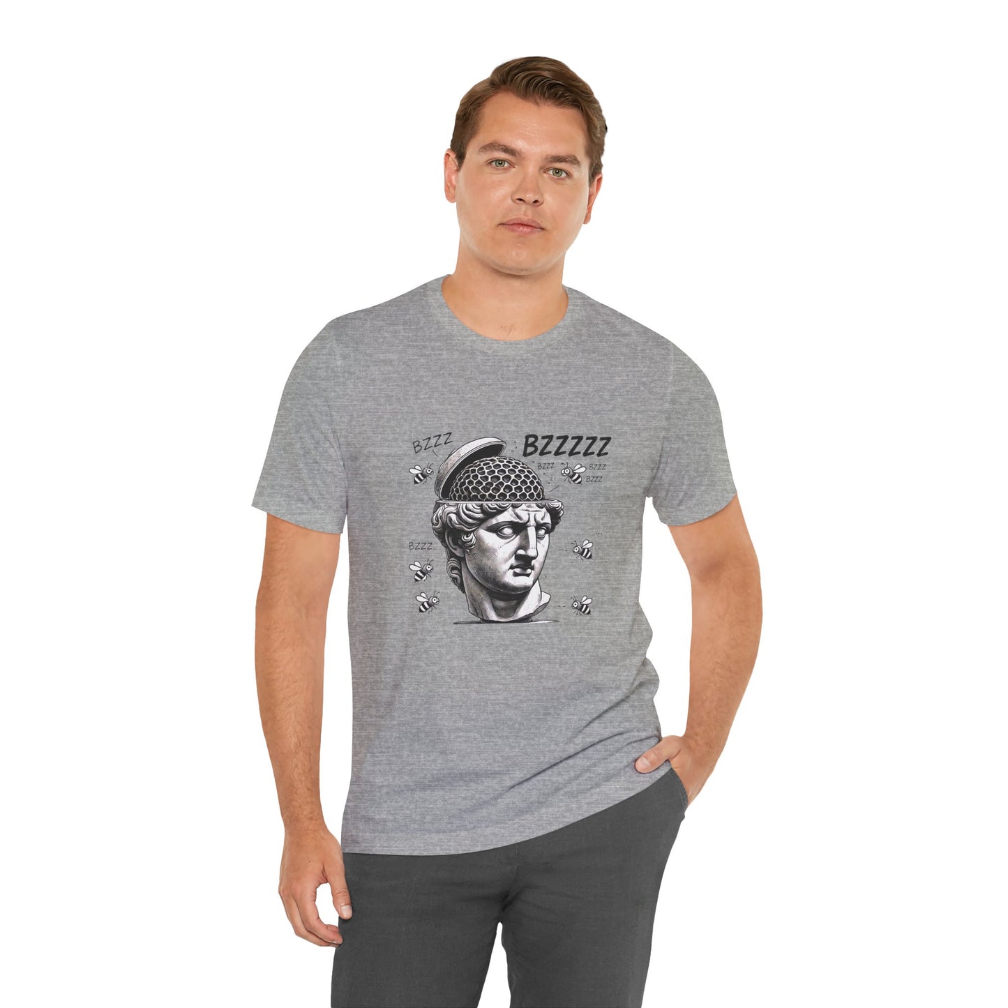Hive Mind T-Shirt – Surreal Bee Group Think Parody Tee